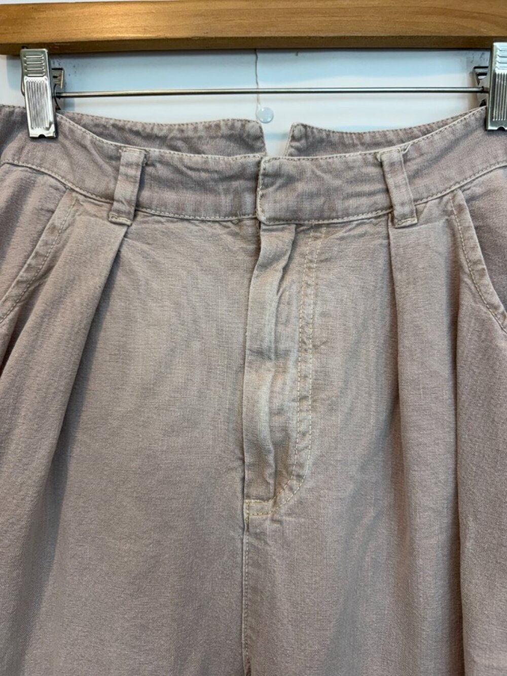 Free People Women's Sweet Talk Chino Trousers Pants Size 12 Phantom Gray - Picture 5 of 14